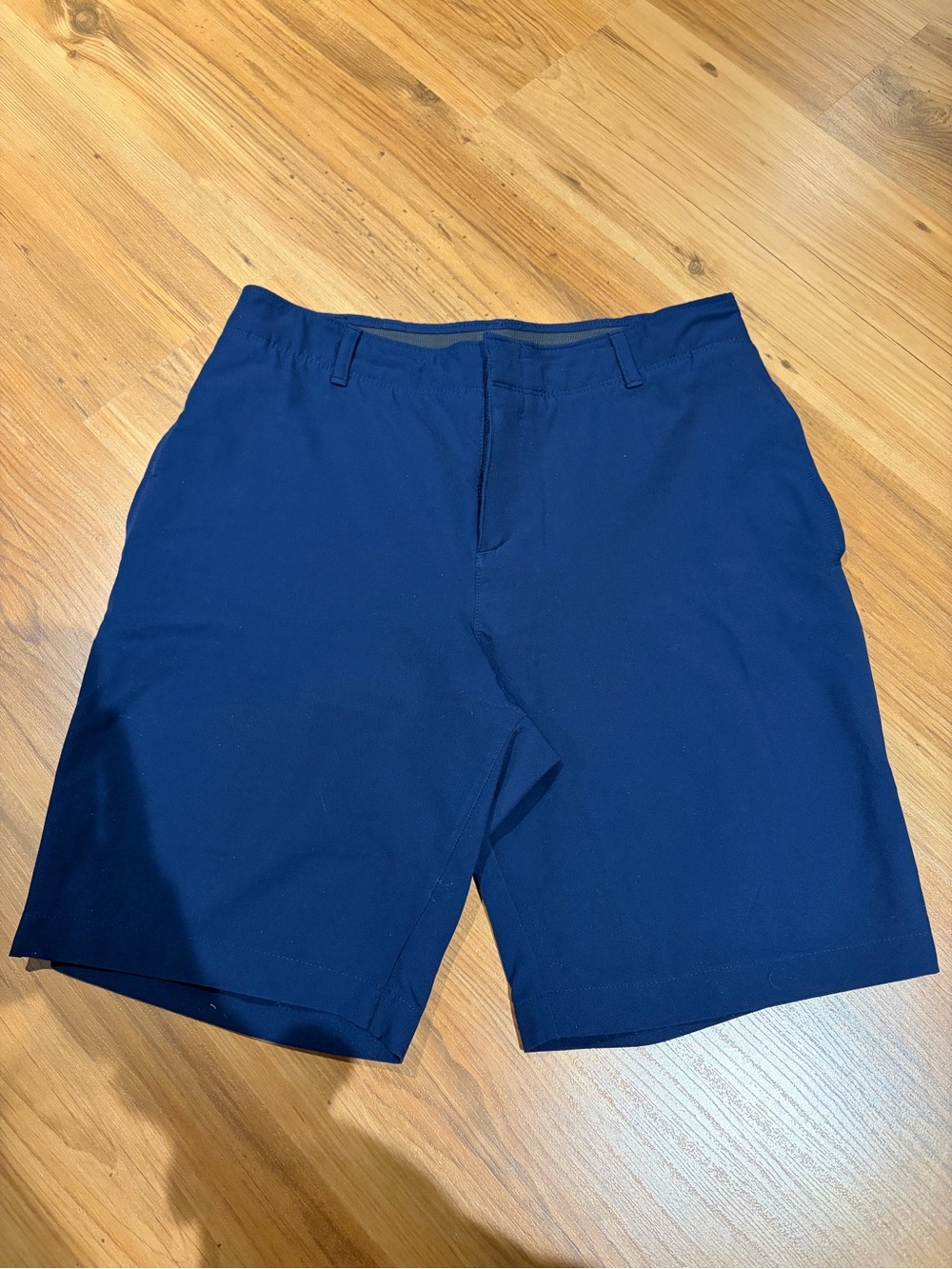 Under Armour Navy Flat-Front Performance Shorts